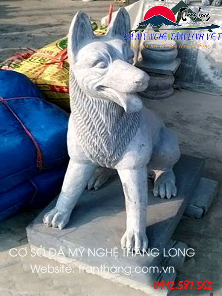 Tượng chó đá | Đá Mỹ Nghệ Thăng Long | Mẫu – 017 Tượng chó đá | Đá Mỹ Nghệ Thăng Long