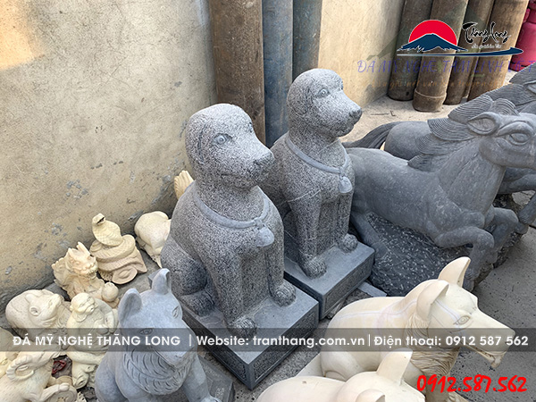 Tượng chó đá | Đá Mỹ Nghệ Thăng Long | Mẫu – 06 Tượng chó đá | Đá Mỹ Nghệ Thăng Long