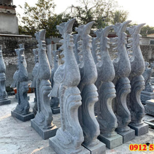Mẫu tượng chim hạc đá đẹp, chế tác từ đá xanh tự nhiên, mang ý nghĩa tâm linh và phong thủy.