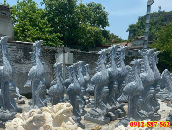 Linh vật đá chim hạc đẹp