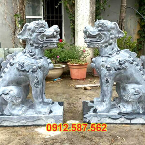 Tượng nghê đá | Đá Thăng Long | Mẫu 004