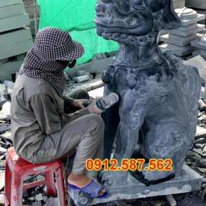 Tượng nghê đá | Đá Thăng Long | Mẫu 016