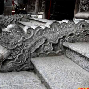 Tượng con rồng đá nguyên khối  | Đá Thăng Long - Mẫu 09