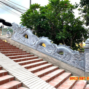 Tượng con rồng đá nguyên khối  | Đá Thăng Long - Mẫu 10