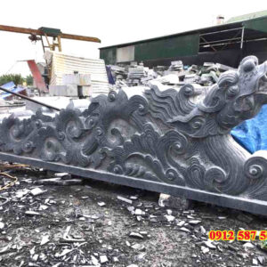 Tượng con rồng đá nguyên khối  | Đá Thăng Long - Mẫu 14