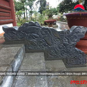đôi rồng mây bằng đá bậc thềm